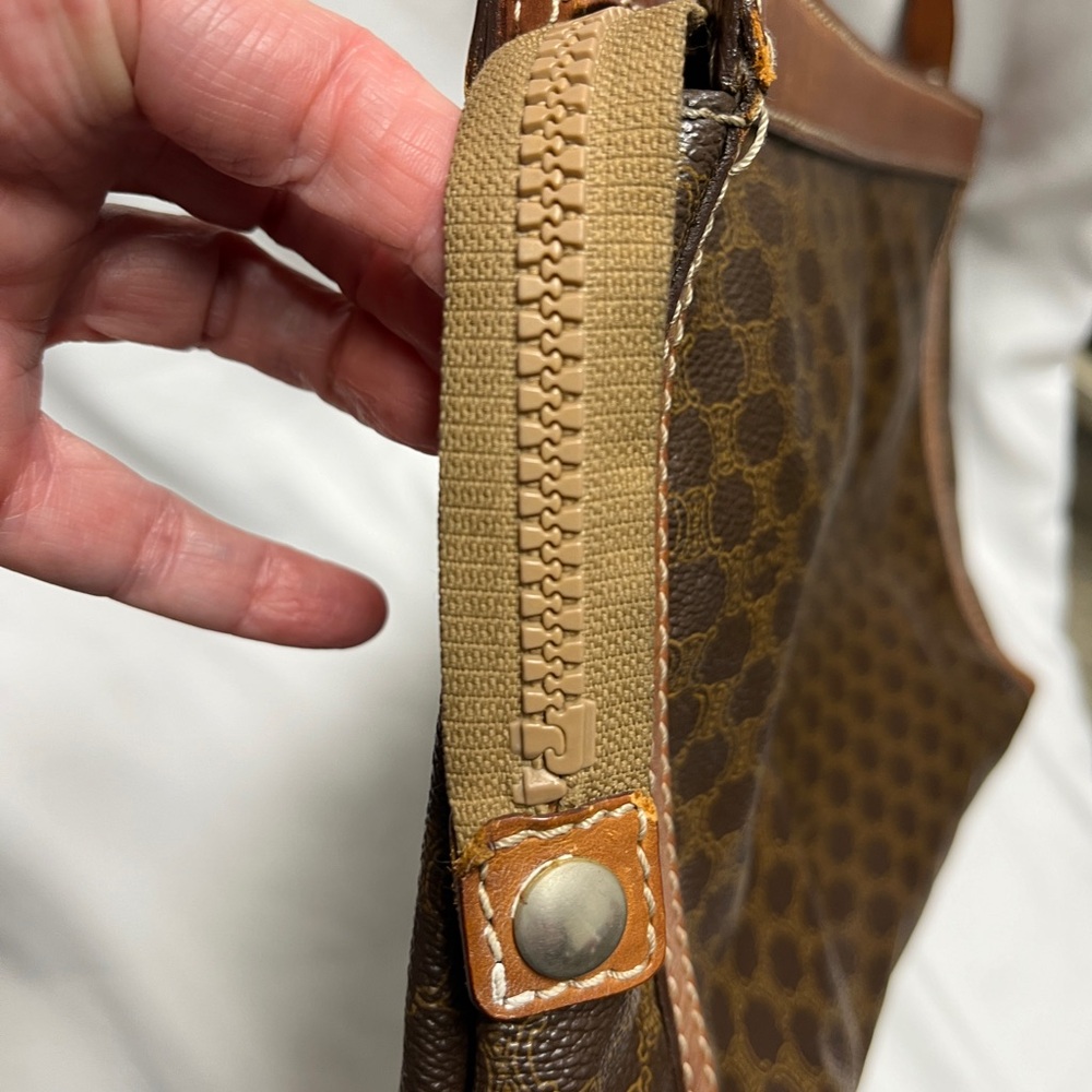 Celine Brown Macadam Second Bag/Clutch, EUC, COA, 12x9x3” - Picture 8 of 16